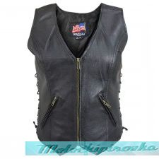 Womens B361 Biker Leather Vest