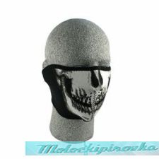 Zan Headgear Glow In The Dark Skull Face Neoprene Half Face Mask