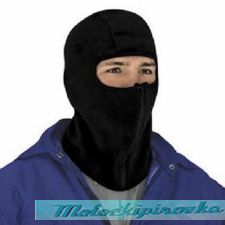 Balaclava, Micro Fleece with Zipper Black Face Mask