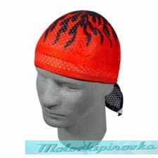 Flydanna Red Flame Vented Polyester Mesh Bandanna