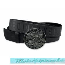 Mens Brown Live to Ride with Eagle Leather Belt