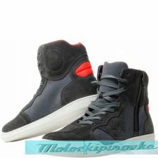DAINESE METROPOLIS SHOES - CARBON/FLUO-RED   41