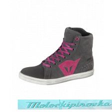 DAINESE STREET BIKER LADY D-WP SHOES - ANTHRACITE/FUCHSIA   40