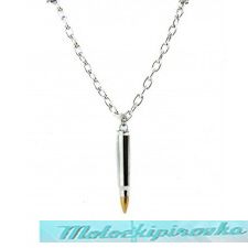 Bullet on Metal Chain Necklace