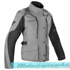 DAINESE TEMPEST 2 LADY D-DRY JACKET - LIGHT-GRAY/BLACK/TOUR-RED    44