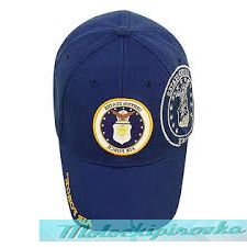 Officially Licensed Airforce Patch and Embroidered Blue Military Hat