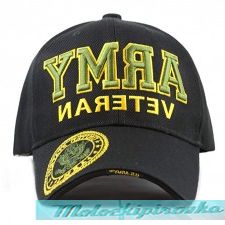 Officially Licensed Army Embroidered Black Military Hat
