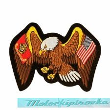 Officially Licensed Marine And United States Flag Eagle 13.5X10 Inch
