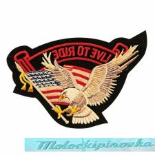 Eagle Live To Ride With Eagle Patch