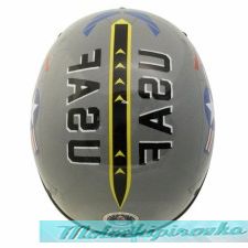 Outlaw T-70 Glossy Motorcycle Half Helmet with US-Air-Force Graphics Officially Licensed Product