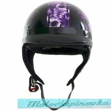  Outlaw T-70 Glossy Motorcycle Half Helmet