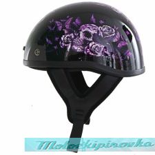  Outlaw T-70 Glossy Motorcycle Half Helmet
