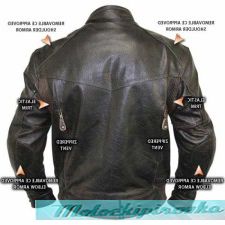 Retro Brown Bandit Buffalo Leather Cruiser Motorcycle Jacket with Level-3 Armor