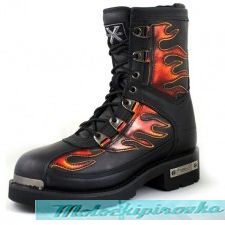 Men's Motorcycle Fire Starter Lace Up Boot