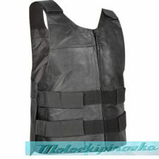 Xelement Men's Bulletproof Style Tactical Street Cowhide Leather Vest