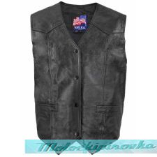   Mens Military Army Leather Vest