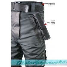   Xelement Mens Tri-Tex and Leather Motorcycle Racing Pants with Level-3 Advanced Armor
