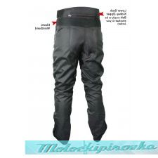   Xelement Mens Tri-Tex and Leather Motorcycle Racing Pants with Level-3 Advanced Armor