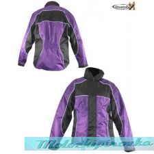 Xelement Ladies 2 Piece Black and Purple Motorcycle Rain suit