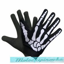 Xelement Mechanical Textile Fabric Skeleton Hand Motorcycle Gloves