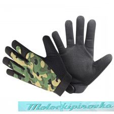  Xelement Mens Camouflage Textile Motorcycle Wrist Gloves