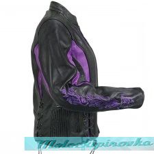 Xelement XS-2027 Embroidered Womens Motorcycle Jacket
