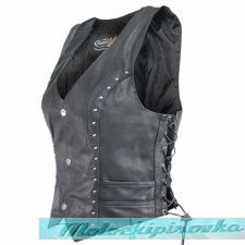 Xelement XS-628 Womens Studded Biker Leather Vest
