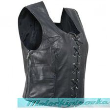 Xelement XS-616 Womens Biker Leather Vest