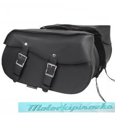 Xelement 2961-ZP Heat-Resistant Leather Motorcycle Saddlebags