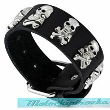 Skull & Crossbones Buckle Bracelet