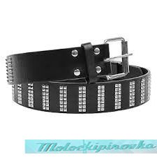 Dazzle Stud Black PU Leather Belt
