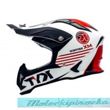 KYT мотошлем STRIKE EAGLE K-MX White/Red M