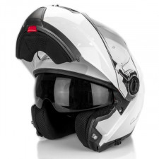 Снегоходный шлем модуляр с электростеклом LS2 FF325 Strobe Electric Snow White