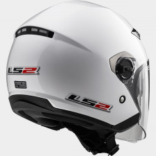 Открытый шлем LS2 OF569 Track Gloss White