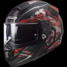 Шлем интеграл LS2 FF397 Vector Ft2 Stencil черно-красный матовый