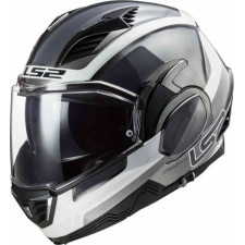 Шлем модуляр LS2 FF900 Valiant II ORBIT черно-белый глянцевый