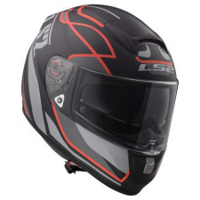 Шлем интеграл LS2 FF397 Vector Ft2 Vantage, черно-красный