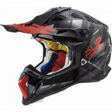 Кроссовый шлем LS2 MX470 Subverter Troop Черно-красный матовый