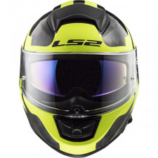 Шлем интеграл LS2 FF397 Vector Ct2 Carbon Shine H-v Yellow
