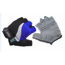 Текстильные мотоперчатки без пальцев Yoke S930, синие