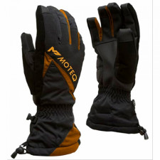 Перчатки для снегохода Moteq СНЕЖОК, Чёрный-Оранжевый