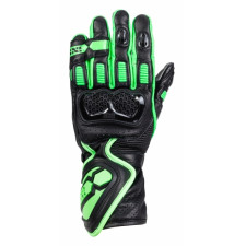 Мотоперчатки кожаные IXS Sport LD RS-200 2.0, Чёрный-Зеленый