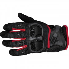 Мотоперчатки кожаные IXS Tour LT Gloves Montevideo Air Черно-серо-красный