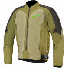 Куртка текстильная мотоциклетная Alpinestars Wake Air, черно-оливковый зеленый