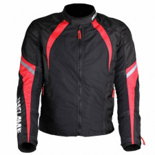Мото куртка мужская INFLAME BREATHE текстильная, Черный, Красный