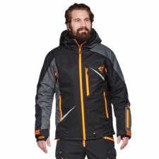 Куртка для снегохода Sweep Scout snowmobile, черно-оранжевая