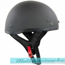 Outlaw T71-Carbon Flat Black Carbon-Fiber Ultra-Light Motorcycle Helmet