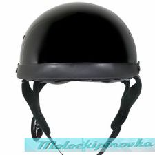 Outlaw T-72 Black Glossy Dual-Visor Motorcycle Half Helmet