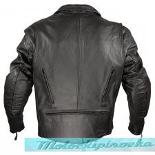 Xelement Armored Mens Black Leather Motorcycle Jacket