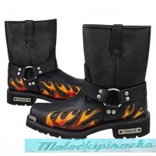 Harness Flame Motorcycle Boot